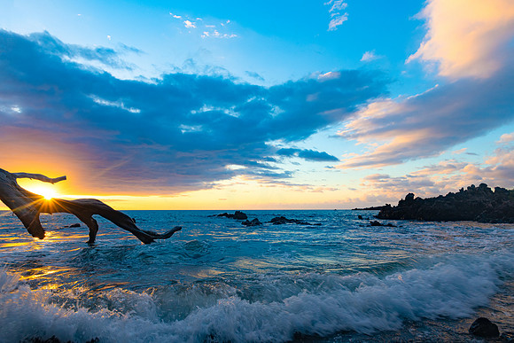 beach sunset-1