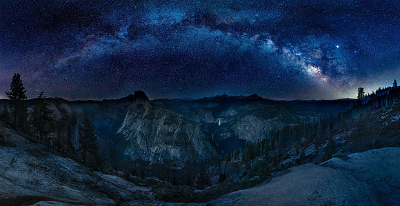 Rockstars- Milky way over Half Dome Yosemite