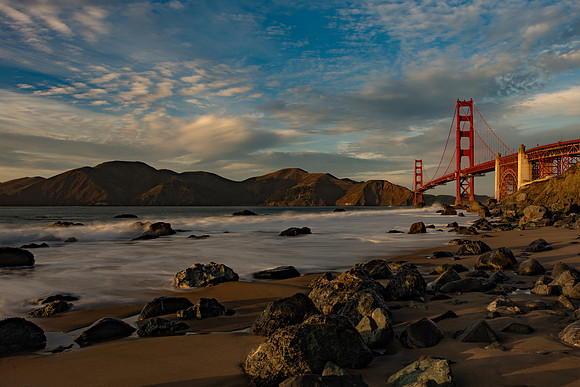 Golden Gate Bridge from Marshall's Beach